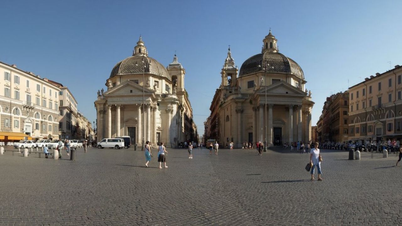 piazza del popolo albero natale roma