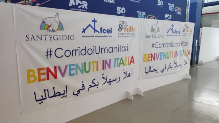 Corridoi umanitari, arrivati a Fiumicino 49 rifugiati siriani